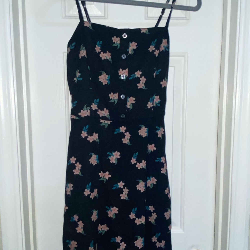 Hollister Small Black Floral Dress